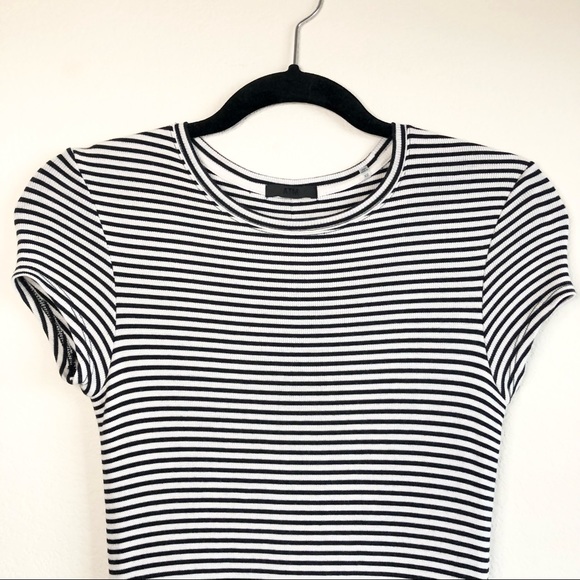 ATM Striped Midi Dress, M - Picture 3 of 8